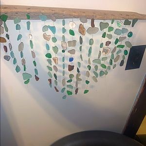 Beach glass windchime